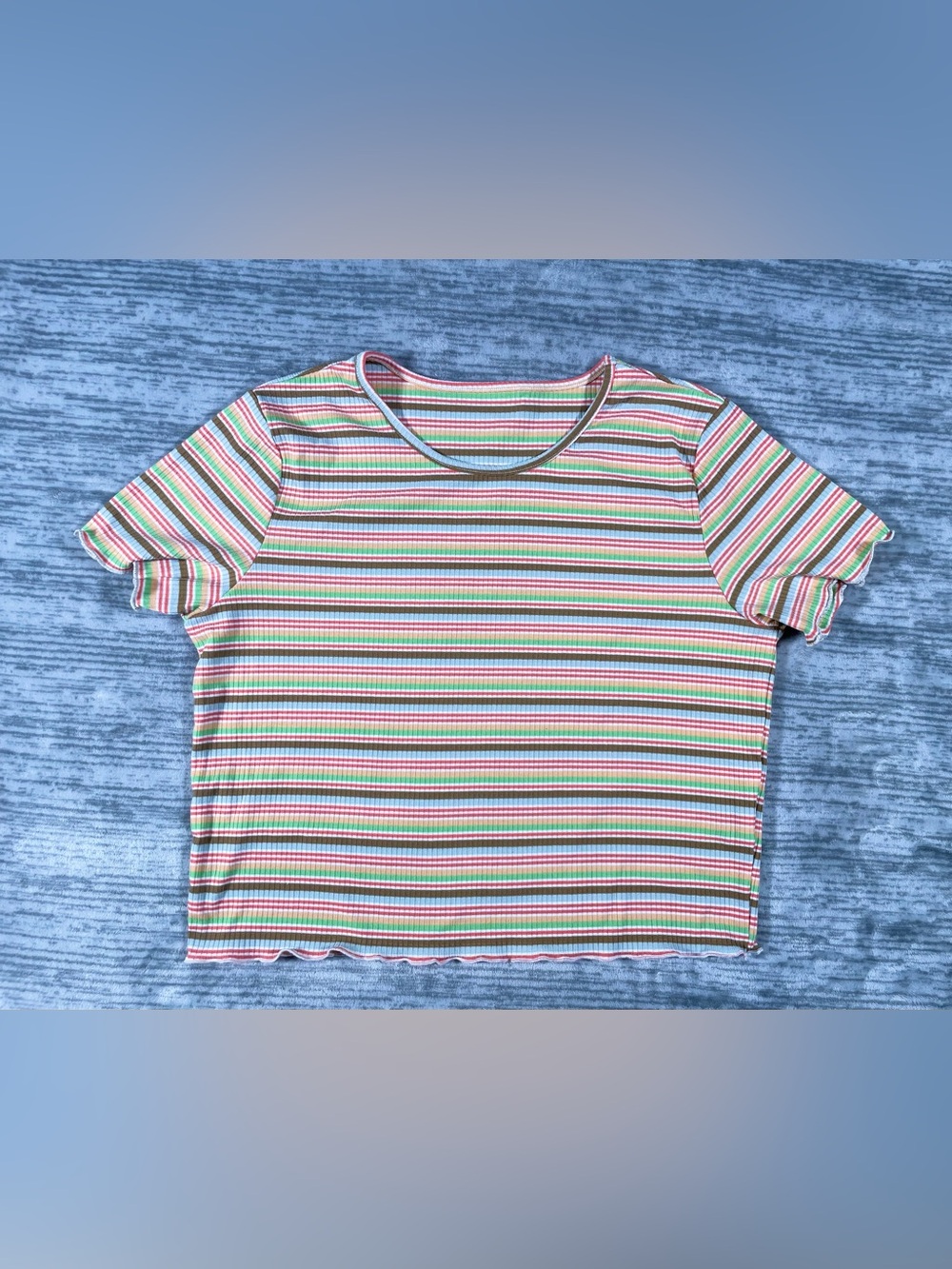 Striped Crop Top in Multicolor